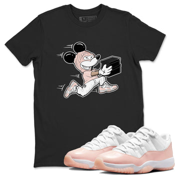 11s Legend Pink shirt to match jordans Thief Mouse sneaker tees Air Jordan 11 Legend Pink SNRT Sneaker Release Tees unisex cotton Black 1 crew neck shirt