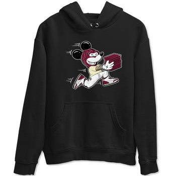 3s A Ma Maniere x Burgundy Crush shirts to match jordans Thief Mouse sneaker match teesA Ma Maniére x Air Jordan 3 "Burgundy Crush" SNRT Sneaker Tees streetwear brand Black 2 unisex cotton tee
