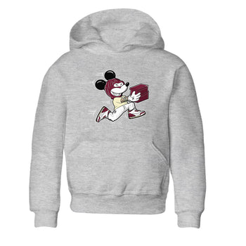 3s A Ma Maniere x Burgundy Crush shirts to match jordans Thief Mouse sneaker match teesA Ma Maniére x Air Jordan 3 "Burgundy Crush" SNRT Sneaker Tees streetwear brand Baby and Youth Heather Grey 2 cotton tee