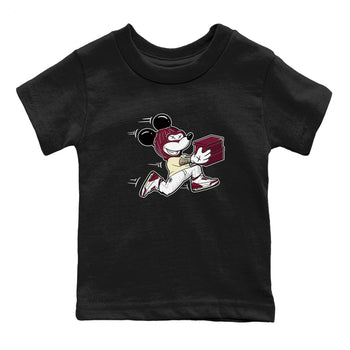 3s A Ma Maniere x Burgundy Crush shirts to match jordans Thief Mouse sneaker match teesA Ma Maniére x Air Jordan 3 "Burgundy Crush" SNRT Sneaker Tees streetwear brand Baby and Youth Black 2 cotton tee