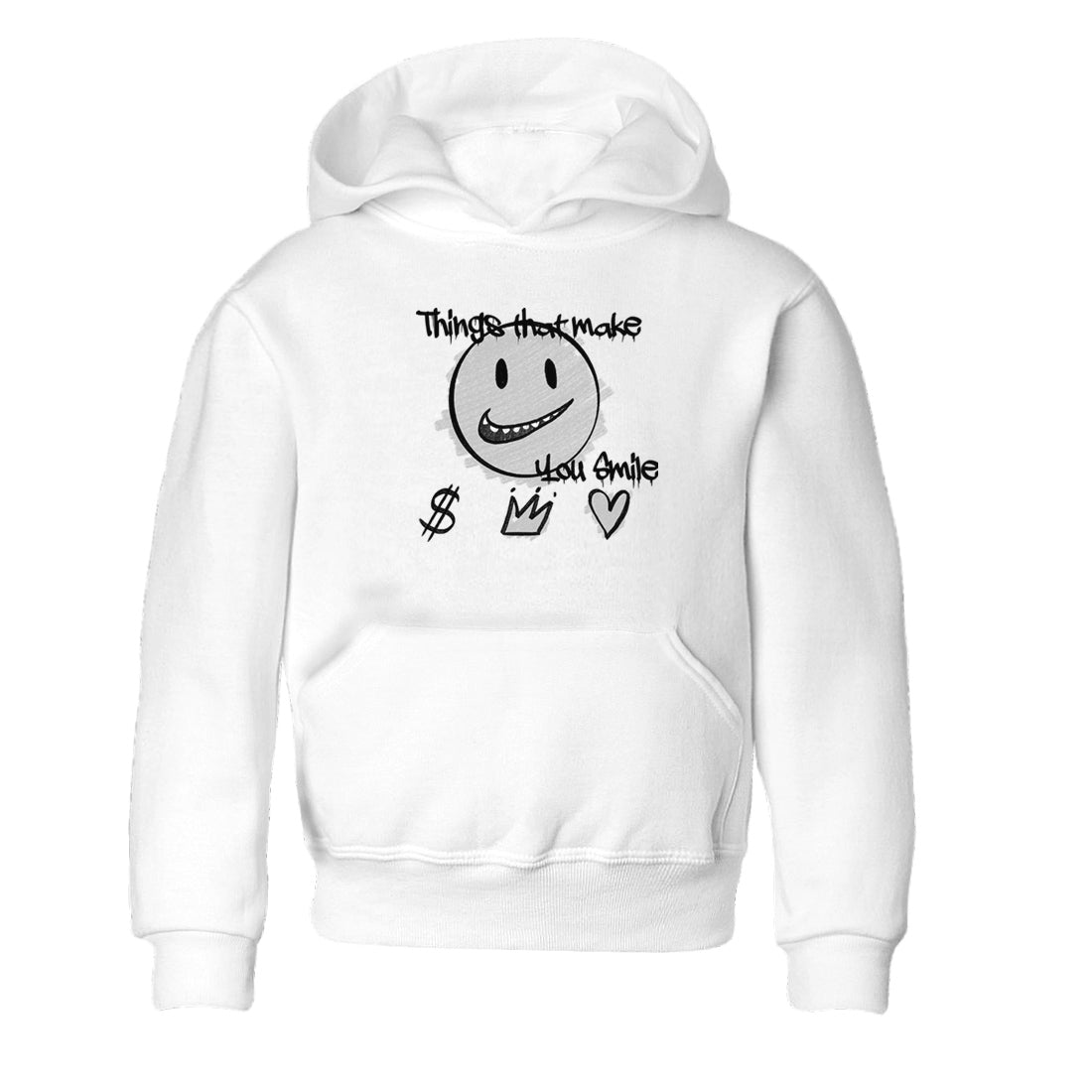 1s Wolf Grey Shirts To Match Jordans Things That Make You Smile Sneaker Match Tees Air Jordan 1 Low OG Wolf Grey SNRT Sneaker Release Tees Streetwear Clothing brand Baby and Youth White 2 cotton tee