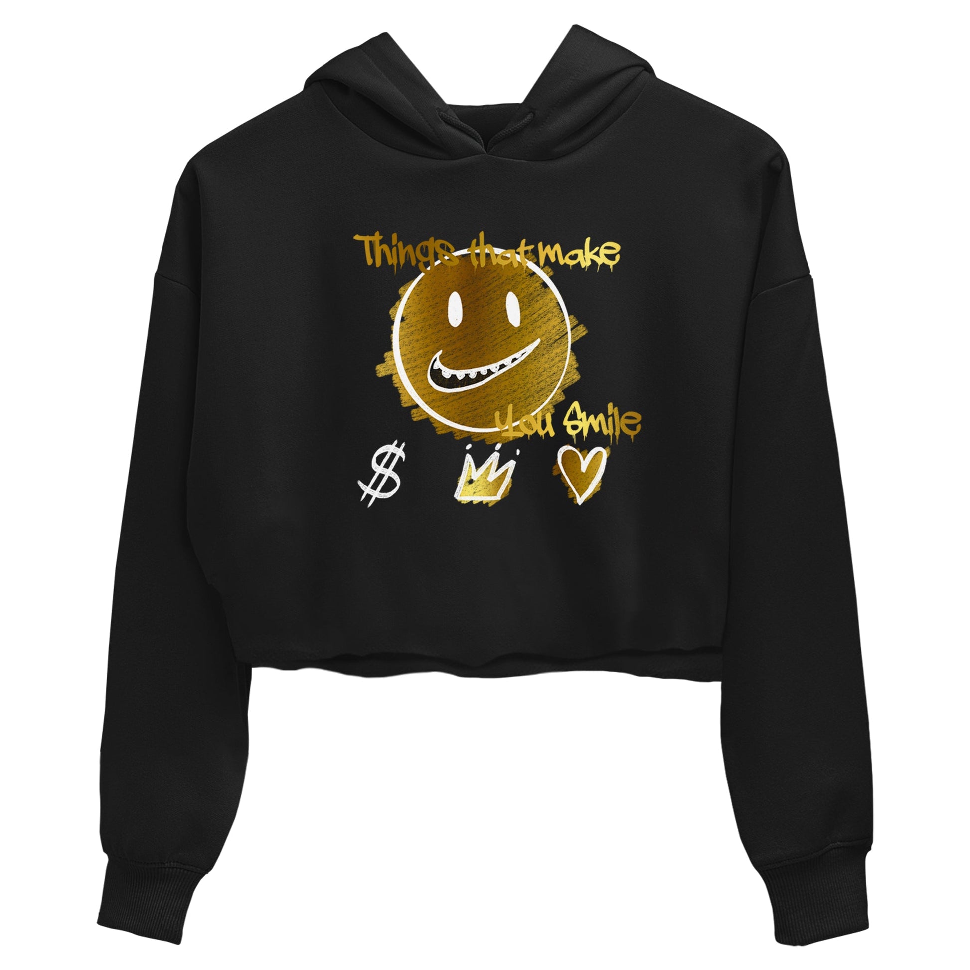 Jordan 1 High OG Black and Gold shirts to match jordans Things That Make You Smile sneaker match tees Air Jordan 1 High OG Black Metallic Gold SNRT Sneaker Release Tees Clothing Sneakerhead ShirtsBlack 2 crop tee