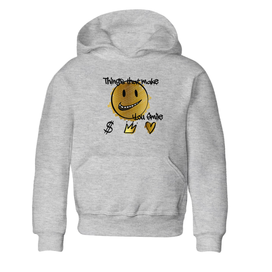 Jordan 1 High OG Black and Gold shirts to match jordans Things That Make You Smile sneaker match tees Air Jordan 1 High OG Black Metallic Gold SNRT Sneaker Release Tees Clothing Sneakerhead ShirtsBaby and Youth Heather Grey 2 cotton tee