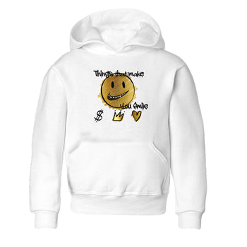 Jordan 1 High OG Black and Gold shirts to match jordans Things That Make You Smile sneaker match tees Air Jordan 1 High OG Black Metallic Gold SNRT Sneaker Release Tees Clothing Sneakerhead ShirtsBaby and Youth White 2 cotton tee
