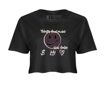 3s A Ma Maniere x Black shirts to match jordans Things That Make You Smile sneaker match tees Air Jordan 3 A Ma Maniere x Black SNRT Sneaker Tees streetwear brand Black 2 crop tee