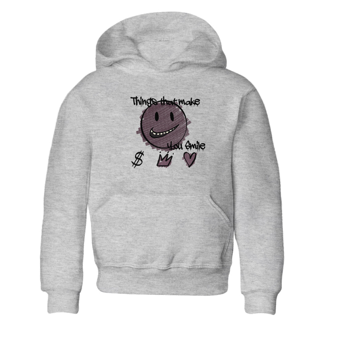 3s A Ma Maniere x Black shirts to match jordans Things That Make You Smile sneaker match tees Air Jordan 3 A Ma Maniere x Black SNRT Sneaker Tees streetwear brand Baby and Youth Heather Grey 2 cotton tee