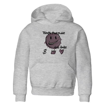 3s A Ma Maniere x Black shirts to match jordans Things That Make You Smile sneaker match tees Air Jordan 3 A Ma Maniere x Black SNRT Sneaker Tees streetwear brand Baby and Youth Heather Grey 2 cotton tee