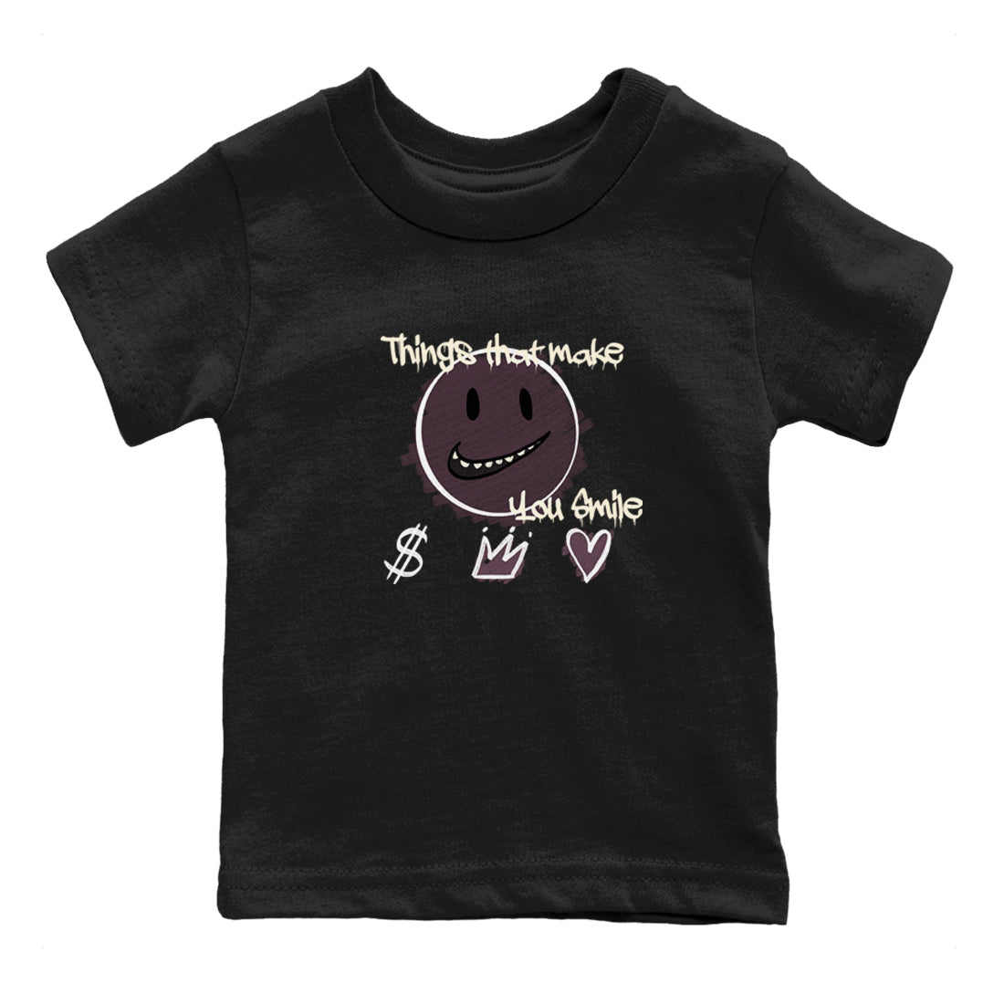 3s A Ma Maniere x Black shirts to match jordans Things That Make You Smile sneaker match tees Air Jordan 3 A Ma Maniere x Black SNRT Sneaker Tees streetwear brand Baby and Youth Black 2 cotton tee