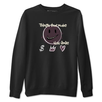 3s A Ma Maniere x Black shirts to match jordans Things That Make You Smile sneaker match tees Air Jordan 3 A Ma Maniere x Black SNRT Sneaker Tees streetwear brand Black 2 unisex cotton tee