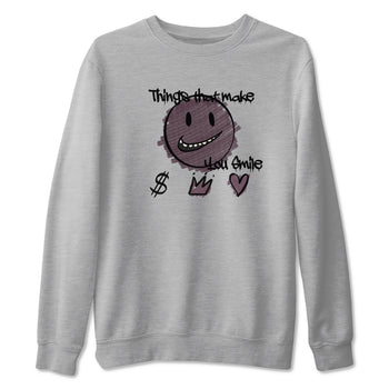 3s A Ma Maniere x Black shirts to match jordans Things That Make You Smile sneaker match tees Air Jordan 3 A Ma Maniere x Black SNRT Sneaker Tees streetwear brand Heather Grey 2 unisex cotton tee