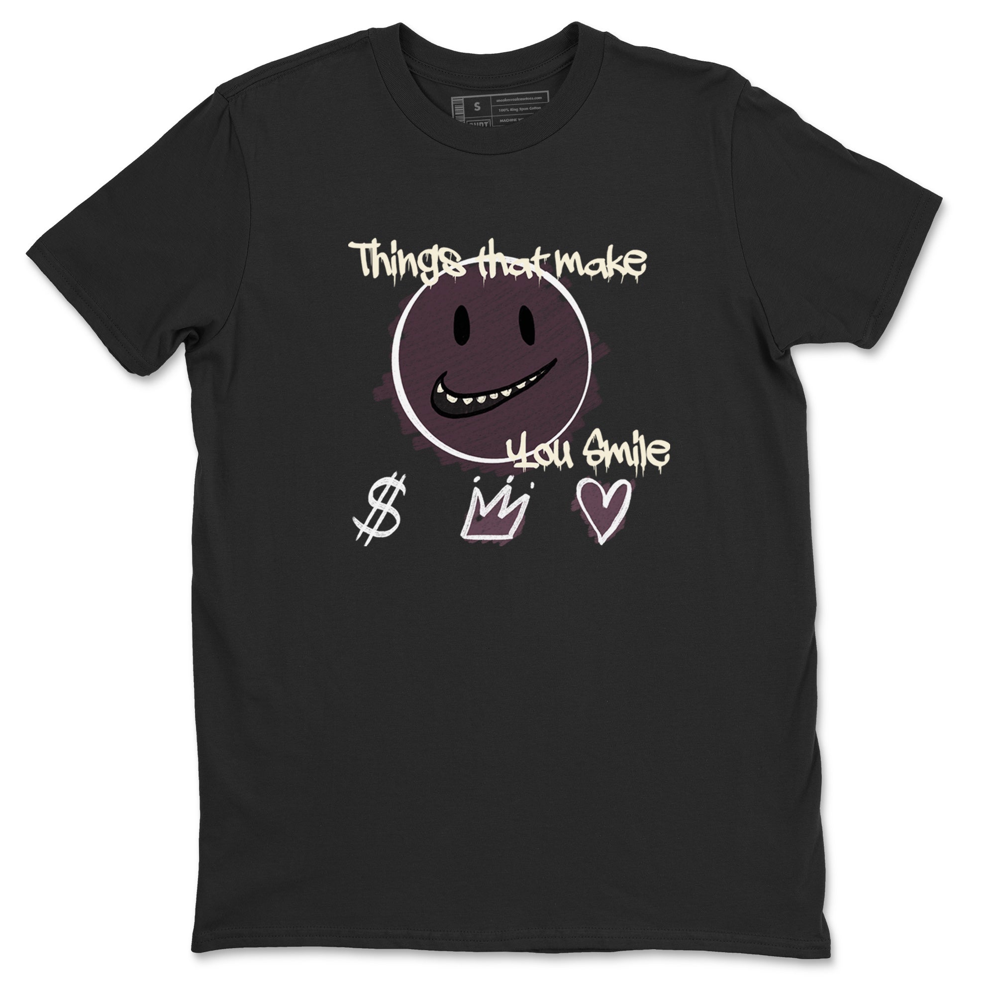 3s A Ma Maniere x Black shirts to match jordans Things That Make You Smile sneaker match tees Air Jordan 3 A Ma Maniere x Black SNRT Sneaker Tees streetwear brand Black 2 unisex cotton tee