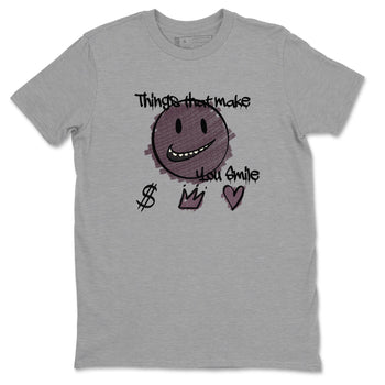 3s A Ma Maniere x Black shirts to match jordans Things That Make You Smile sneaker match tees Air Jordan 3 A Ma Maniere x Black SNRT Sneaker Tees streetwear brand Heather Grey 2 unisex cotton tee