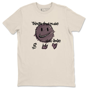 3s A Ma Maniere x Black shirts to match jordans Things That Make You Smile sneaker match tees Air Jordan 3 A Ma Maniere x Black SNRT Sneaker Tees streetwear brand Natural 2 unisex cotton tee