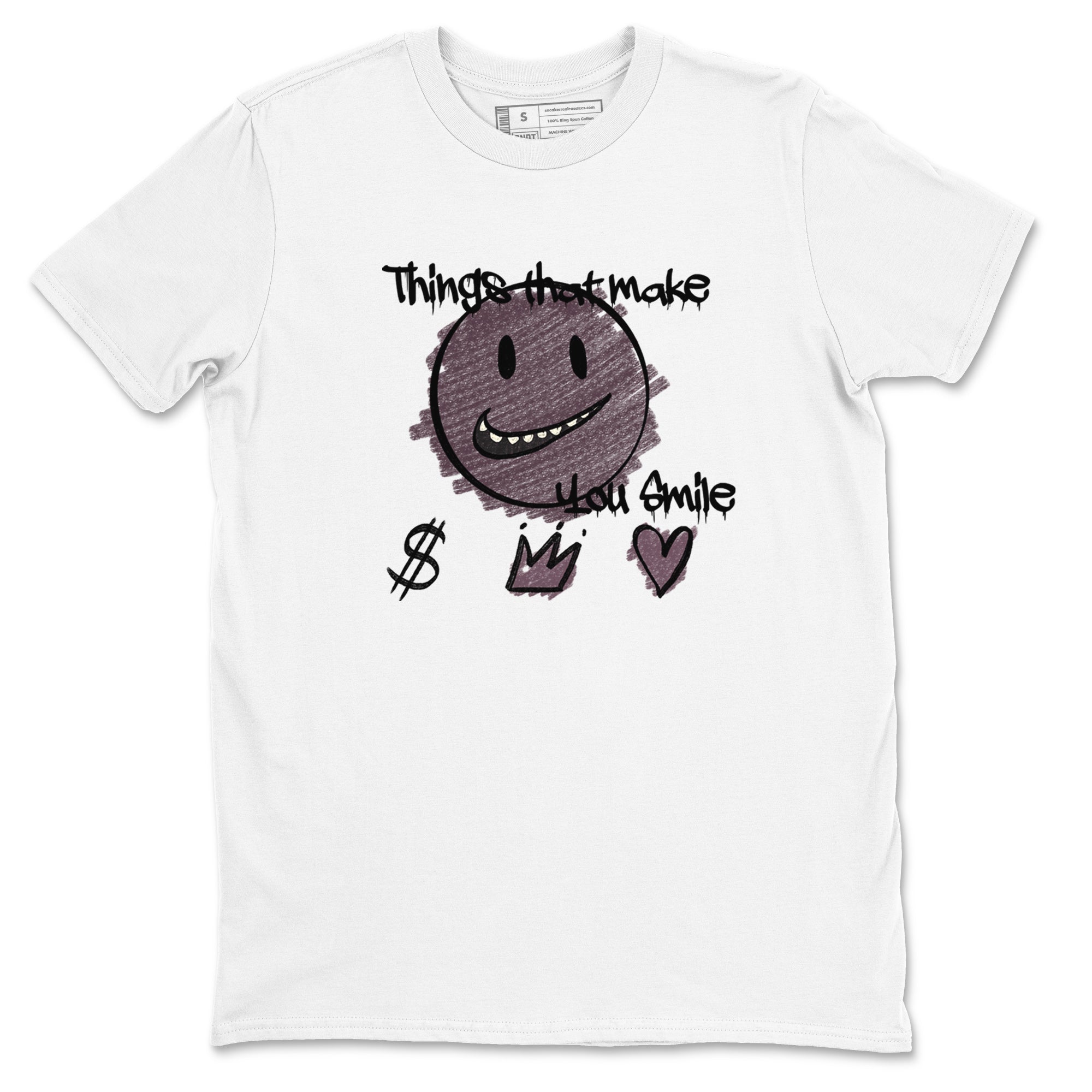 3s A Ma Maniere x Black shirts to match jordans Things That Make You Smile sneaker match tees Air Jordan 3 A Ma Maniere x Black SNRT Sneaker Tees streetwear brand White 2 unisex cotton tee