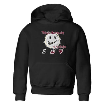 AJ3 A Ma Maniere x Burgundy Crush shirts to match jordans Things That Make You Smile sneaker match tees A Ma Maniére x Air Jordan 3 "Burgundy Crush" SNRT Sneaker Tees streetwear brand Baby and Youth Black 2 cotton tee