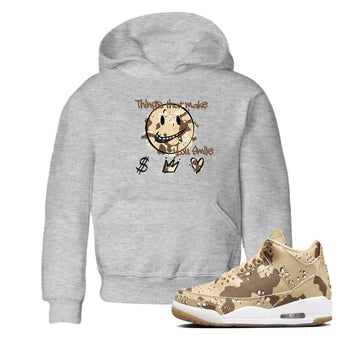 WNBA x Air Jordan 3 “Desert Camo” shirts to match jordans Things That Make You Smile sneaker match tees Air Jordan 3 Desert Camo SNRT Sneaker Release Tees Clothing Sneakerhead ShirtsBaby and Youth Heather Grey 1 cotton tee