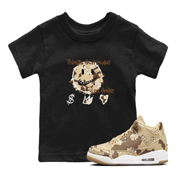 WNBA x Air Jordan 3 “Desert Camo” shirts to match jordans Things That Make You Smile sneaker match tees Air Jordan 3 Desert Camo SNRT Sneaker Release Tees Clothing Sneakerhead ShirtsBaby and Youth Black 1 cotton tee