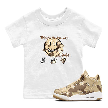 WNBA x Air Jordan 3 “Desert Camo” shirts to match jordans Things That Make You Smile sneaker match tees Air Jordan 3 Desert Camo SNRT Sneaker Release Tees Clothing Sneakerhead ShirtsBaby and Youth White 1 cotton tee