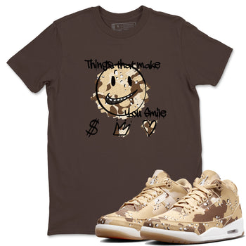 WNBA x Air Jordan 3 “Desert Camo” shirts to match jordans Things That Make You Smile sneaker match tees Air Jordan 3 Desert Camo SNRT Sneaker Release Tees Clothing Sneakerhead ShirtsDark Chocolate 1 unisex cotton tee