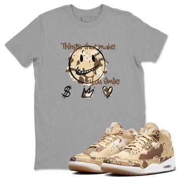 WNBA x Air Jordan 3 “Desert Camo” shirts to match jordans Things That Make You Smile sneaker match tees Air Jordan 3 Desert Camo SNRT Sneaker Release Tees Clothing Sneakerhead ShirtsHeather Grey 1 unisex cotton tee