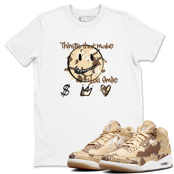 WNBA x Air Jordan 3 “Desert Camo” shirts to match jordans Things That Make You Smile sneaker match tees Air Jordan 3 Desert Camo SNRT Sneaker Release Tees Clothing Sneakerhead ShirtsWhite 1 unisex cotton tee