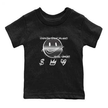 4s Black Cat shirts to match jordans Things That Make You Smile sneaker match tees Air Jordan 4 Black Cat match shoes to clothes SNRT Sneaker Tees Youth Baby Black 2 tee