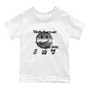4s Black Cat shirts to match jordans Things That Make You Smile sneaker match tees Air Jordan 4 Black Cat match shoes to clothes SNRT Sneaker Tees Youth Baby White 2 tee