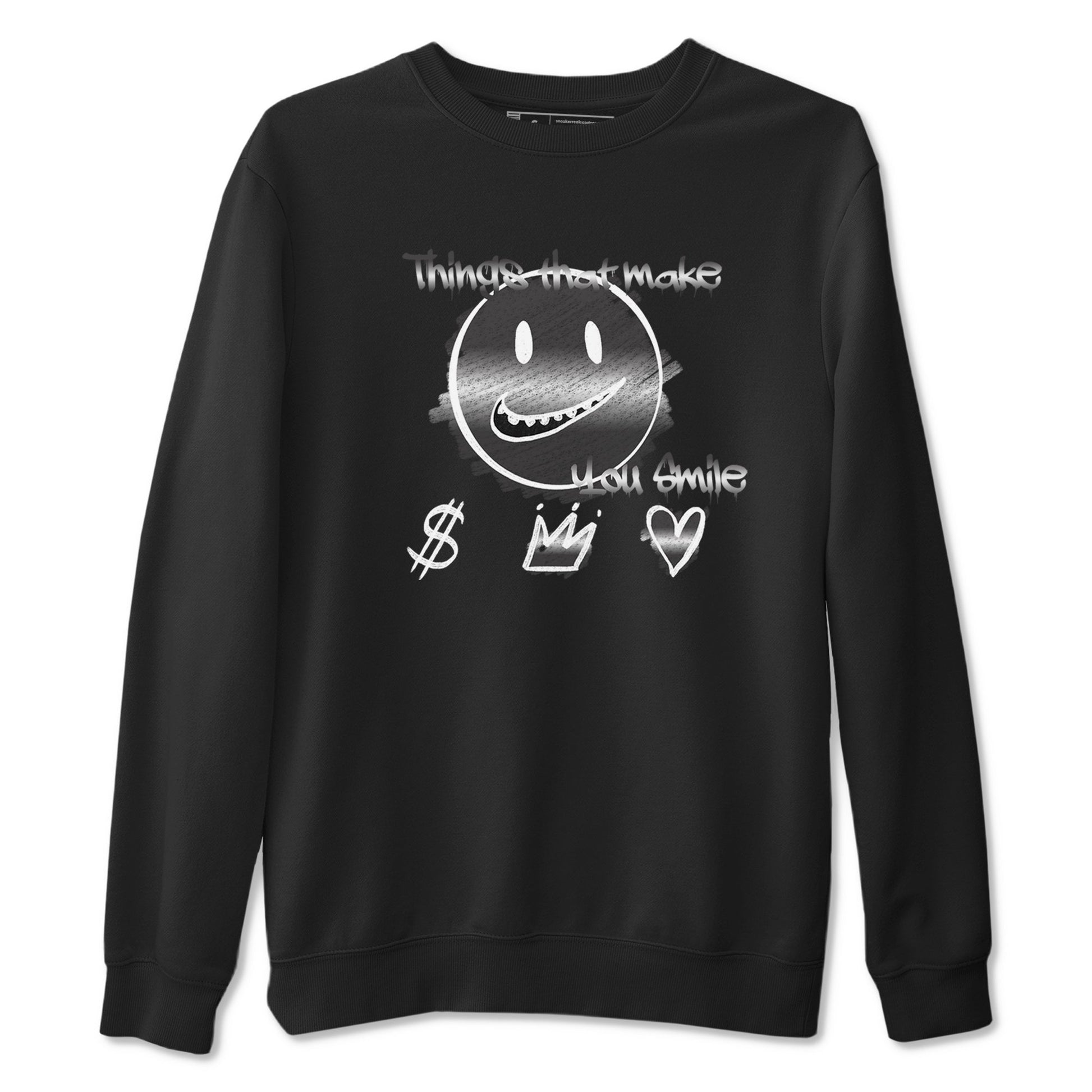 4s Black Cat shirts to match jordans Things That Make You Smile sneaker match tees Air Jordan 4 Black Cat match shoes to clothes SNRT Sneaker Tees unisex cotton Black 2 shirts