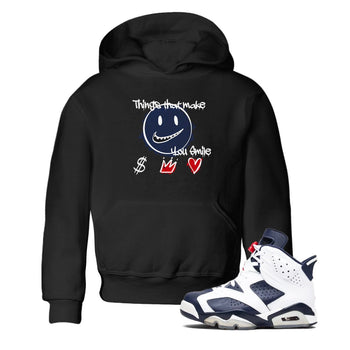6s Olympic shirts to match jordans Things That Make You Smile sneaker match tees Air Jordan 6 Olympic SNRT Sneaker Tees streetwear brand Baby and Youth Black 1 cotton tee