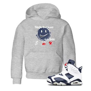 6s Olympic shirts to match jordans Things That Make You Smile sneaker match tees Air Jordan 6 Olympic SNRT Sneaker Tees streetwear brand Baby and Youth Heather Grey 1 cotton tee