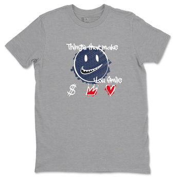 6s Olympic shirts to match jordans Things That Make You Smile sneaker match tees Air Jordan 6 Olympic SNRT Sneaker Tees streetwear brand Heather Grey 2 unisex cotton tee