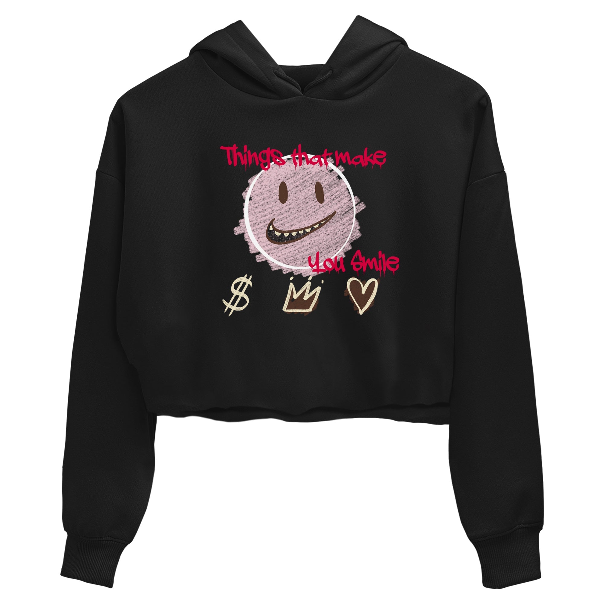 Dunk Cacao Wow And Pink Foam shirts to match jordans Things That Make You Smile sneaker match tees Dunk Cacao Wow And Pink Foam SNRT Sneaker Tees streetwear brand Black 2 crop tee