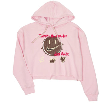 Dunk Cacao Wow And Pink Foam shirts to match jordans Things That Make You Smile sneaker match tees Dunk Cacao Wow And Pink Foam SNRT Sneaker Tees streetwear brand Pink 2 crop tee