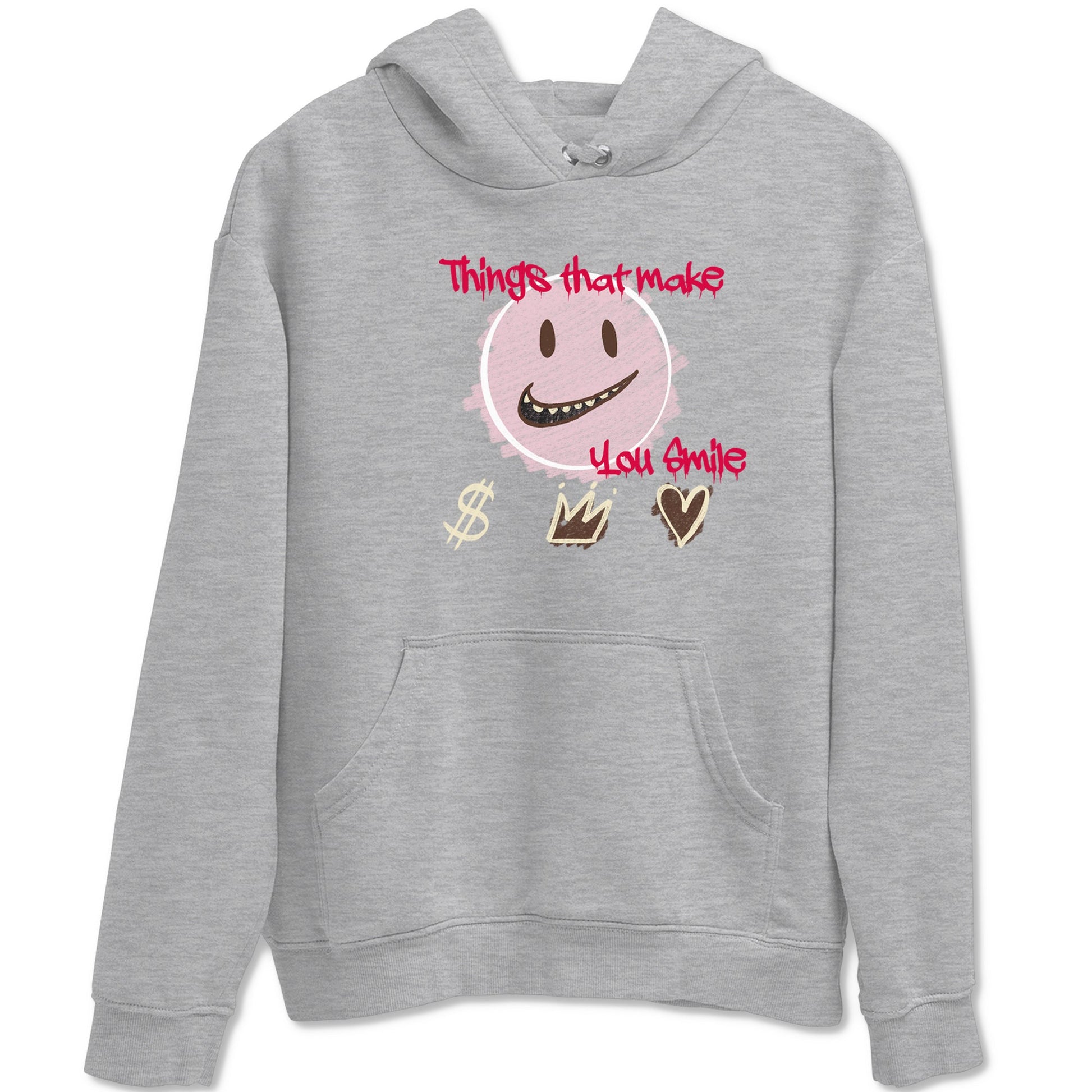 Dunk Cacao Wow And Pink Foam shirts to match jordans Things That Make You Smile sneaker match tees Dunk Cacao Wow And Pink Foam SNRT Sneaker Tees streetwear brand Heather Grey 2 unisex cotton tee