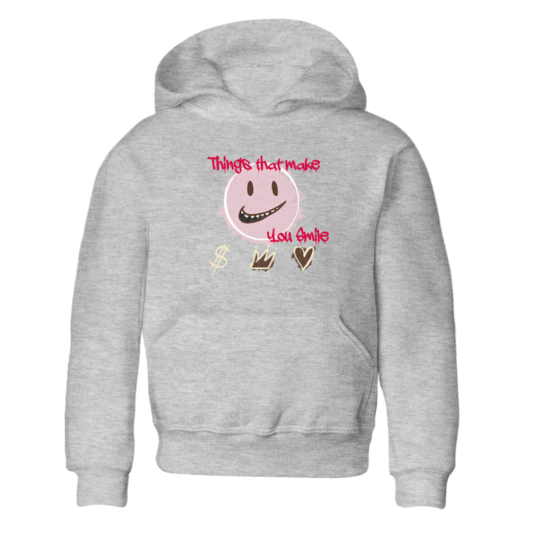Dunk Cacao Wow And Pink Foam shirts to match jordans Things That Make You Smile sneaker match tees Dunk Cacao Wow And Pink Foam SNRT Sneaker Tees streetwear brand Baby and Youth Heather Grey 2 cotton tee