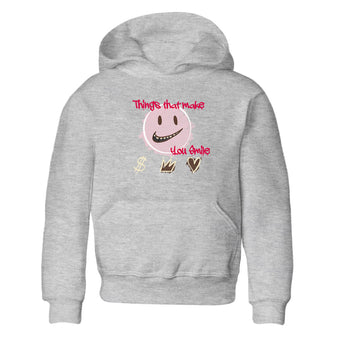 Dunk Cacao Wow And Pink Foam shirts to match jordans Things That Make You Smile sneaker match tees Dunk Cacao Wow And Pink Foam SNRT Sneaker Tees streetwear brand Baby and Youth Heather Grey 2 cotton tee