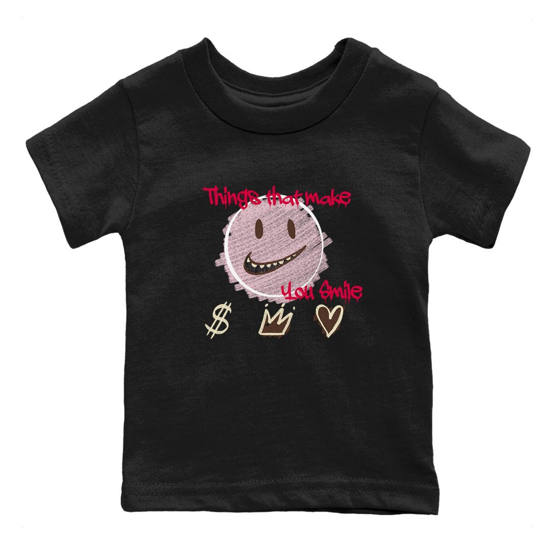 Dunk Cacao Wow And Pink Foam shirts to match jordans Things That Make You Smile sneaker match tees Dunk Cacao Wow And Pink Foam SNRT Sneaker Tees streetwear brand Baby and Youth Black 2 cotton tee