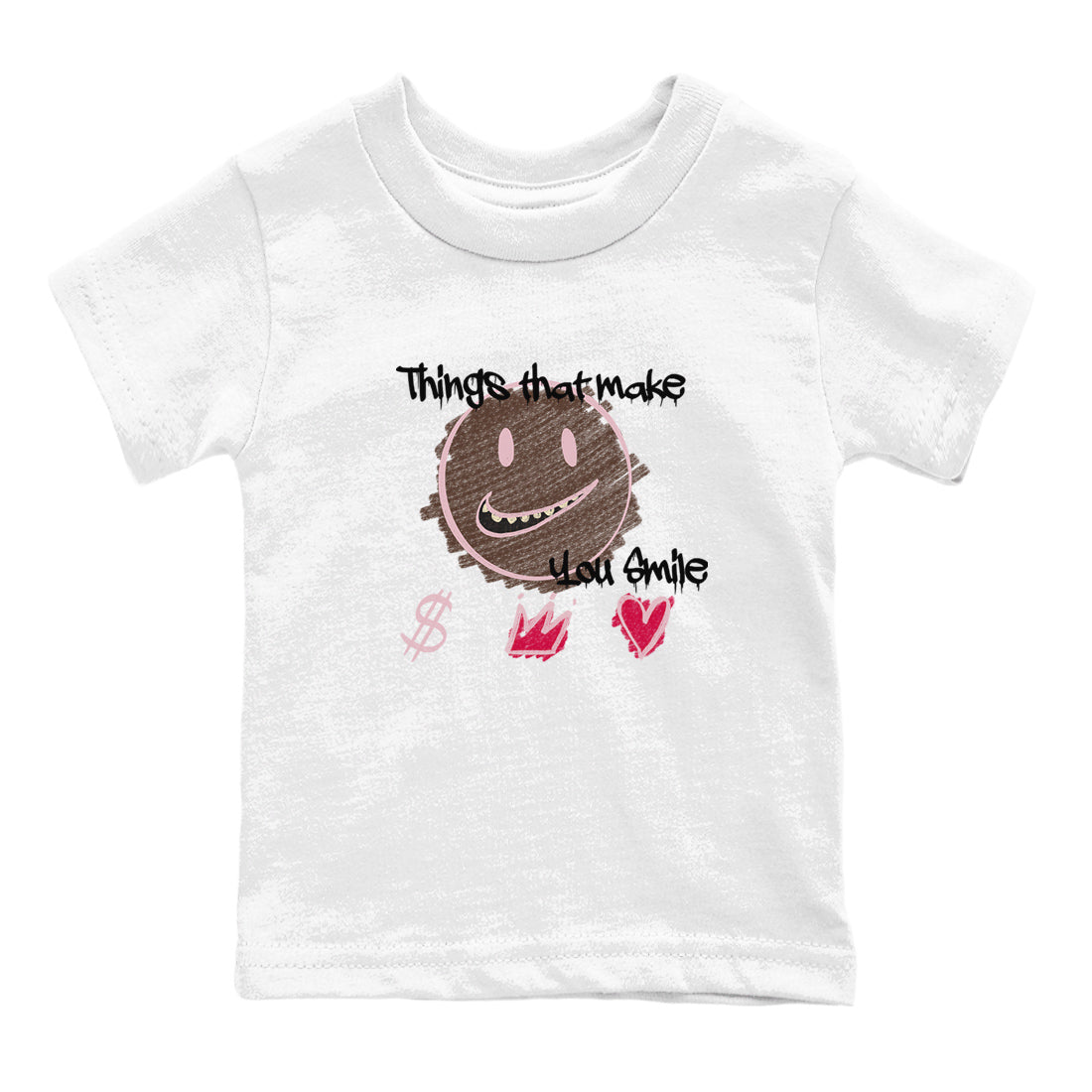 Dunk Cacao Wow And Pink Foam shirts to match jordans Things That Make You Smile sneaker match tees Dunk Cacao Wow And Pink Foam SNRT Sneaker Tees streetwear brand Baby and Youth White 2 cotton tee