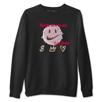 Dunk Cacao Wow And Pink Foam shirts to match jordans Things That Make You Smile sneaker match tees Dunk Cacao Wow And Pink Foam SNRT Sneaker Tees streetwear brand Black 2 unisex cotton tee