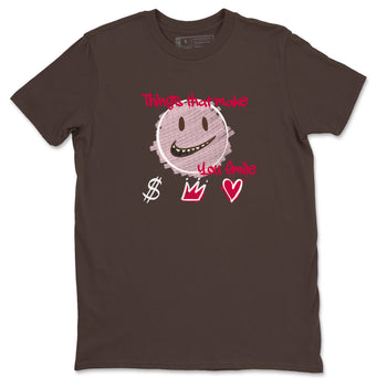 Dunk Cacao Wow And Pink Foam shirts to match jordans Things That Make You Smile sneaker match tees Dunk Cacao Wow And Pink Foam SNRT Sneaker Tees streetwear brand Dark Chocolate 2 unisex cotton tee