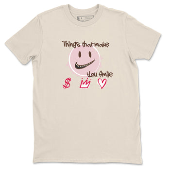 Dunk Cacao Wow And Pink Foam shirts to match jordans Things That Make You Smile sneaker match tees Dunk Cacao Wow And Pink Foam SNRT Sneaker Tees streetwear brand Natural 2 unisex cotton tee
