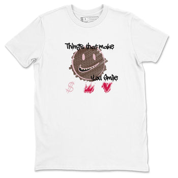Dunk Cacao Wow And Pink Foam shirts to match jordans Things That Make You Smile sneaker match tees Dunk Cacao Wow And Pink Foam SNRT Sneaker Tees streetwear brand White 2 unisex cotton tee