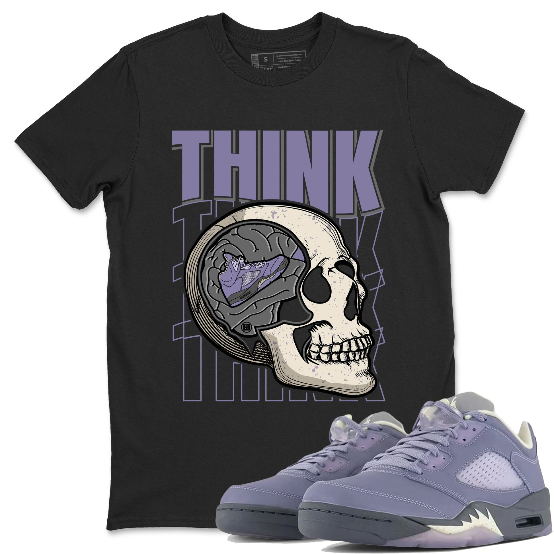 Think Think Think Unisex Tops - Air Jordan 5 Indigo Haze - SNRT Sneaker Tee