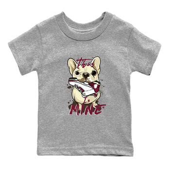 3s A Ma Maniere x Burgundy Crush shirts to match jordans This Is Mine sneaker match teesA Ma Maniére x Air Jordan 3 "Burgundy Crush" SNRT Sneaker Tees streetwear brand Baby and Youth Heather Grey 2 cotton tee