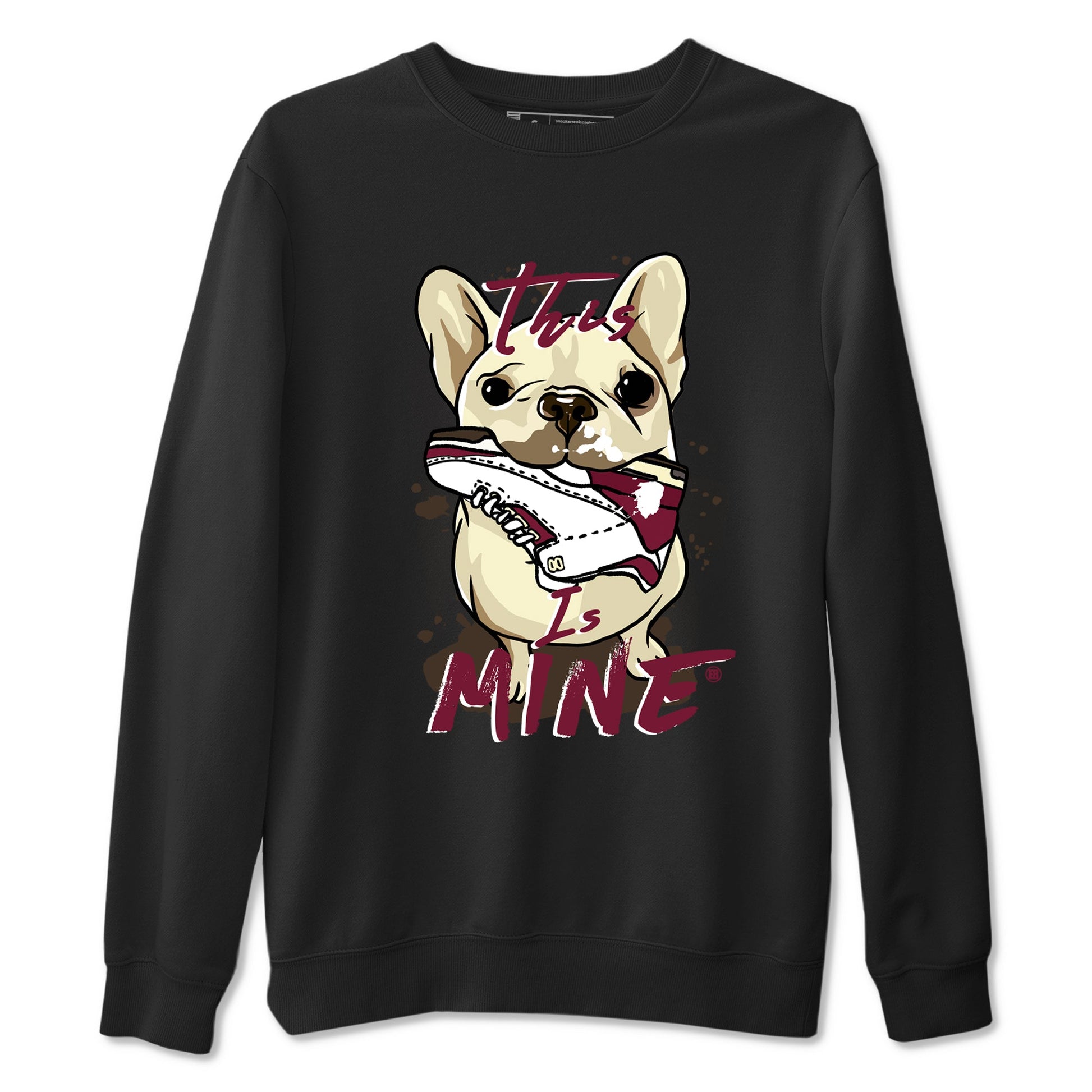 3s A Ma Maniere x Burgundy Crush shirts to match jordans This Is Mine sneaker match teesA Ma Maniére x Air Jordan 3 "Burgundy Crush" SNRT Sneaker Tees streetwear brand Black 2 unisex cotton tee