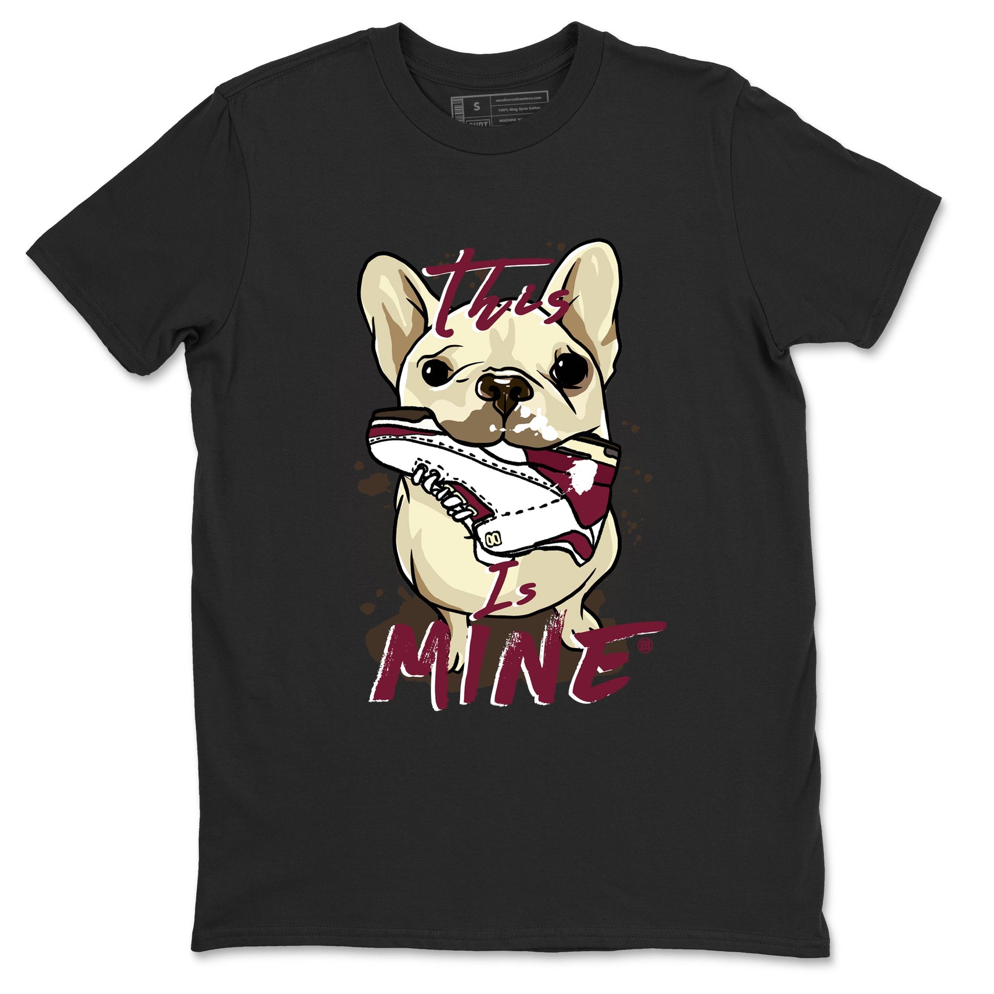 3s A Ma Maniere x Burgundy Crush shirts to match jordans This Is Mine sneaker match teesA Ma Maniére x Air Jordan 3 "Burgundy Crush" SNRT Sneaker Tees streetwear brand Black 2 unisex cotton tee