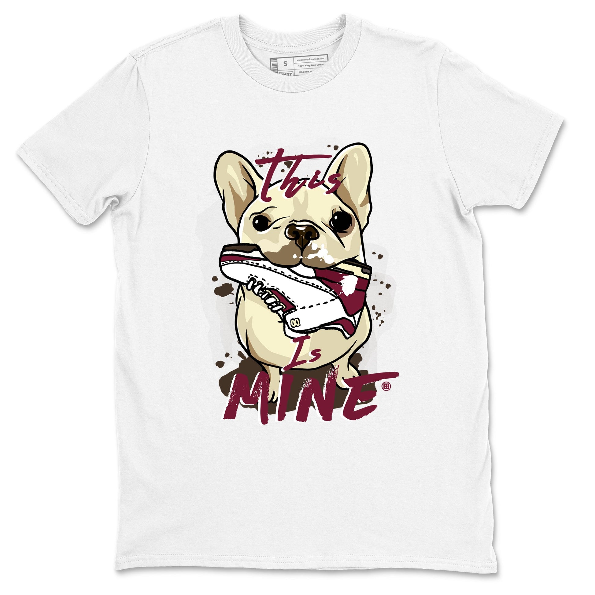 3s A Ma Maniere x Burgundy Crush shirts to match jordans This Is Mine sneaker match teesA Ma Maniére x Air Jordan 3 "Burgundy Crush" SNRT Sneaker Tees streetwear brand White 2 unisex cotton tee
