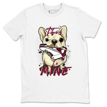 3s A Ma Maniere x Burgundy Crush shirts to match jordans This Is Mine sneaker match teesA Ma Maniére x Air Jordan 3 "Burgundy Crush" SNRT Sneaker Tees streetwear brand White 2 unisex cotton tee