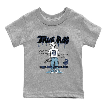 1s Denim shirts to match jordans Thug Puss sneaker match tees Air Jordan 1 Denim SNRT Sneaker Tees streetwear brand Baby and Youth Heather Grey 2 cotton tee