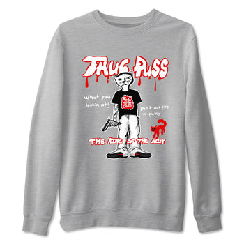 12s Taxi Flip shirt to match jordans Thug Puss sneaker tees Air Jordan 12 Taxi Flip SNRT Sneaker Release Tees unisex cotton Heather Grey 2 crew neck shirt